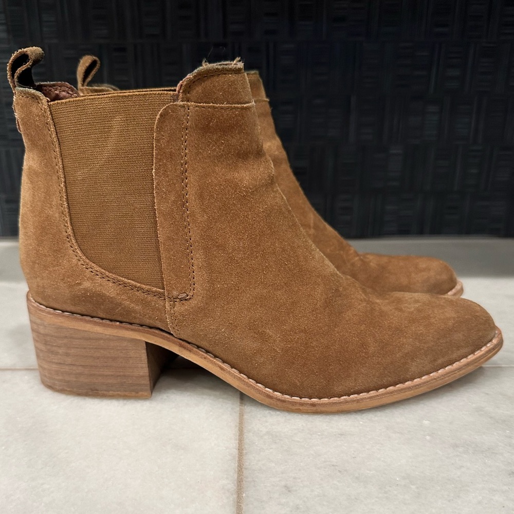Tan Suede Bootie